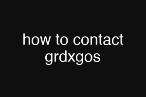 how to contact grdxgos